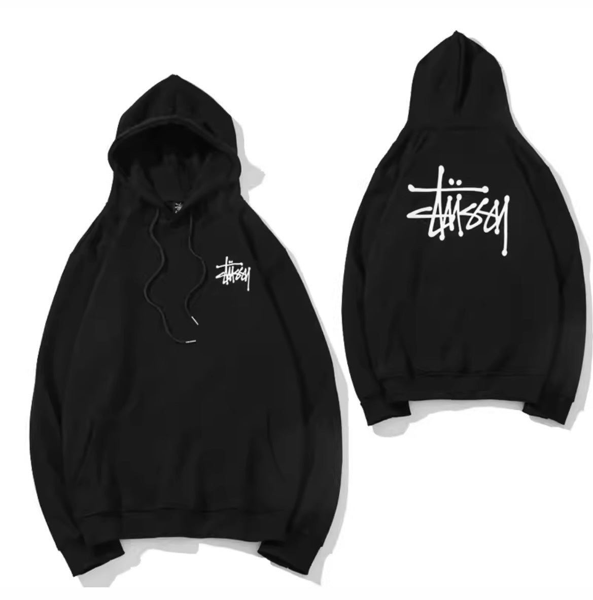 Sty Small Logo Hoodie Black *INSTANT SHIP*